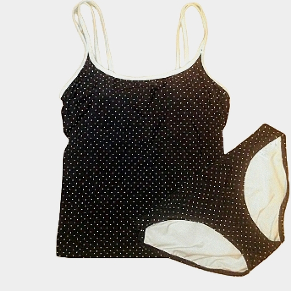 REEBOK Polka Dot 2PC. Swimsuit Size: S/M - Picture 1 of 7